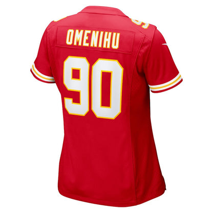 Charles Omenihu 90 Kansas City Chiefs Women Game Jersey - Red