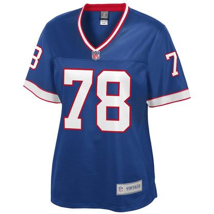 Bruce Smith 38 Buffalo Bills Pro Line Women Retired Jersey - Royal