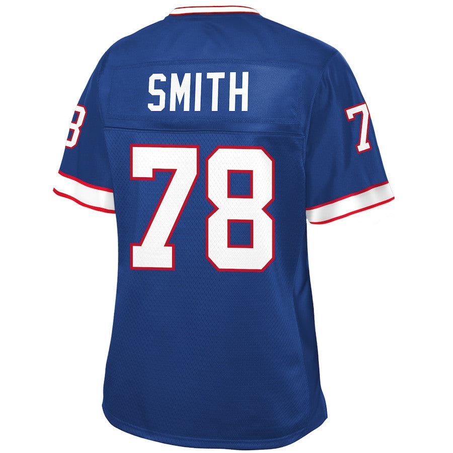 Bruce Smith 38 Buffalo Bills Pro Line Women Retired Jersey - Royal