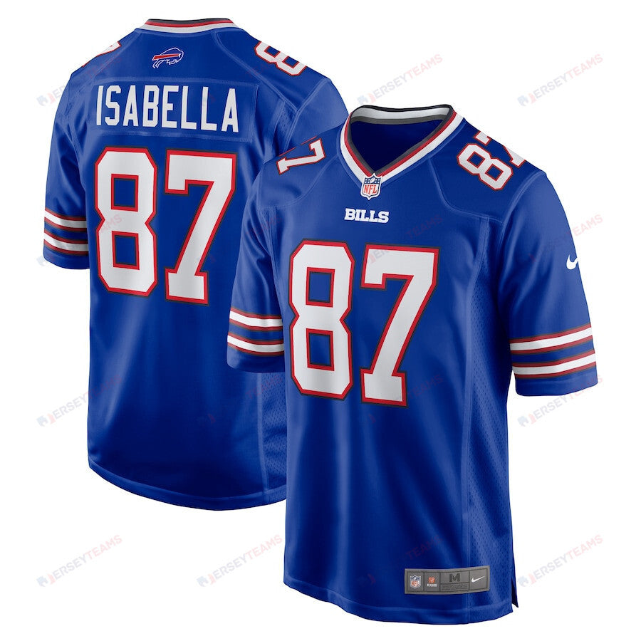 Andy Isabella 87 Buffalo Bills Men Team Game Jersey - Royal