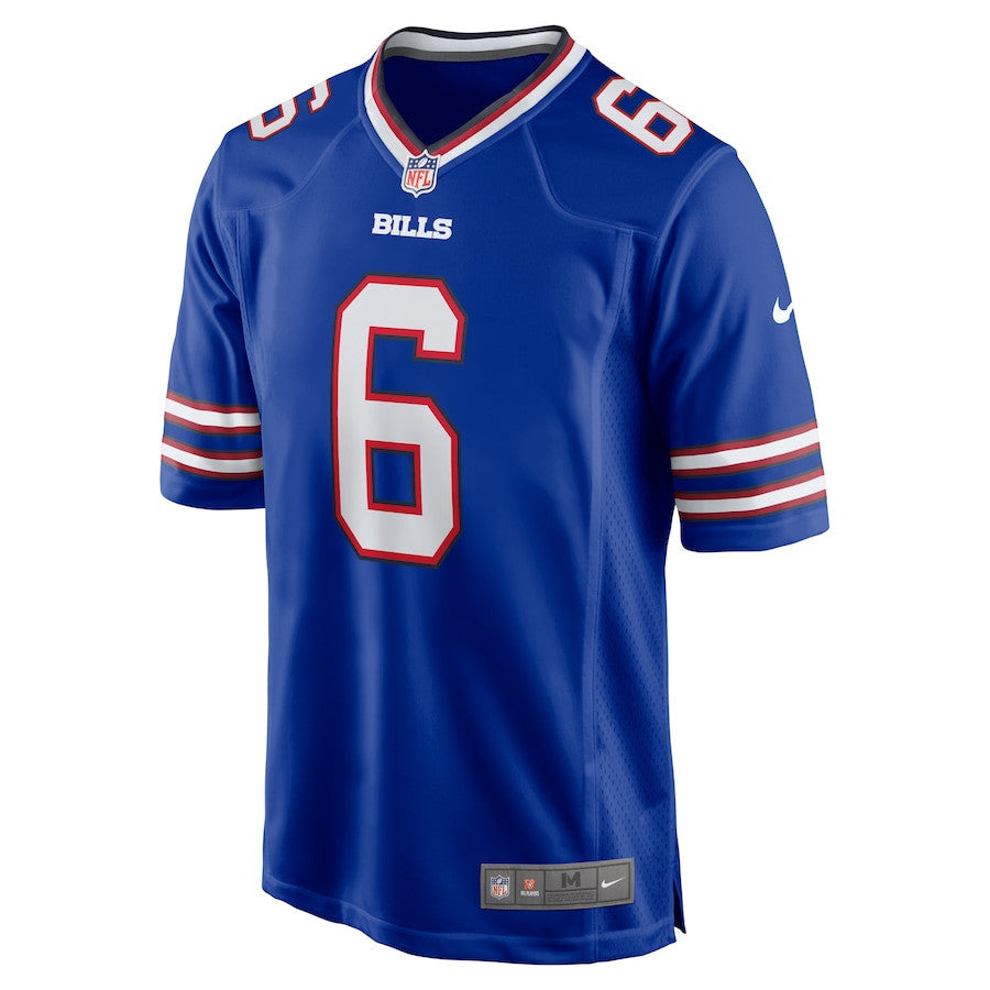 Shane Buechele 6 Buffalo Bills Men Team Game Jersey - Royal