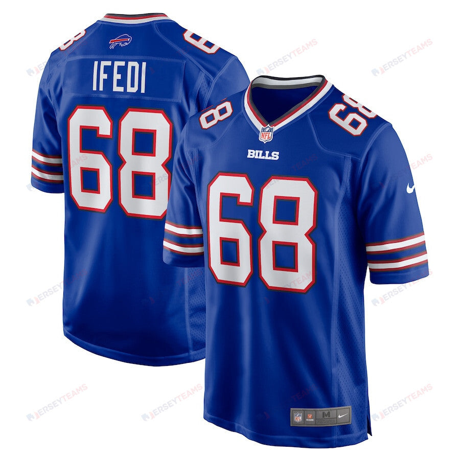 Germain Ifedi 68 Buffalo Bills Men Team Game Jersey - Royal