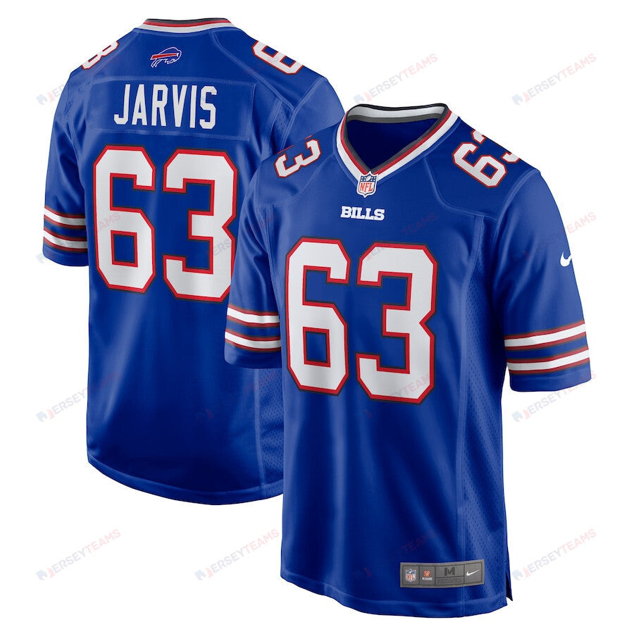 Kevin Jarvis 63 Buffalo Bills Men Team Game Jersey - Royal
