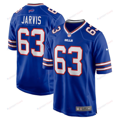 Kevin Jarvis 63 Buffalo Bills Men Team Game Jersey - Royal