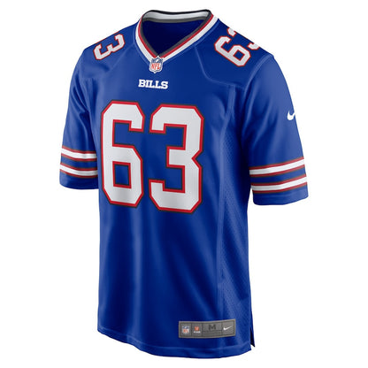 Kevin Jarvis 63 Buffalo Bills Men Team Game Jersey - Royal