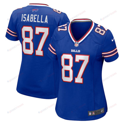 Andy Isabella 87 Buffalo Bills Women Team Game Jersey - Royal
