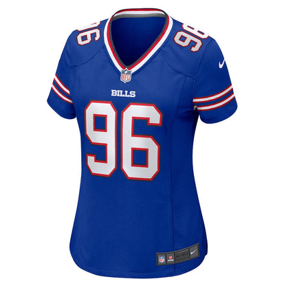 Kameron Cline 96 Buffalo Bills Women Team Game Jersey - Royal