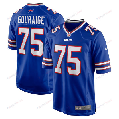 Richard Gouraige 75 Buffalo Bills Men Team Game Jersey - Royal