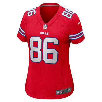Dalton Kincaid 86 Buffalo Bills Women Alternate Game Jersey - Red
