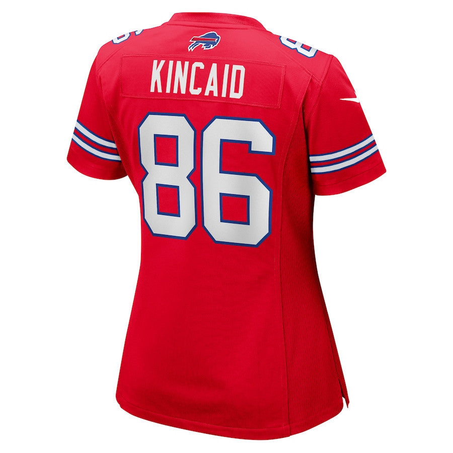Dalton Kincaid 86 Buffalo Bills Women Alternate Game Jersey - Red