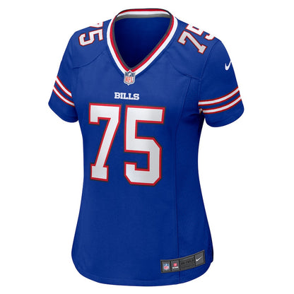 Richard Gouraige 75 Buffalo Bills Women Home Game Jersey - Royal