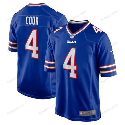 James Cook 4 Buffalo Bills Men Game Jersey - Royal