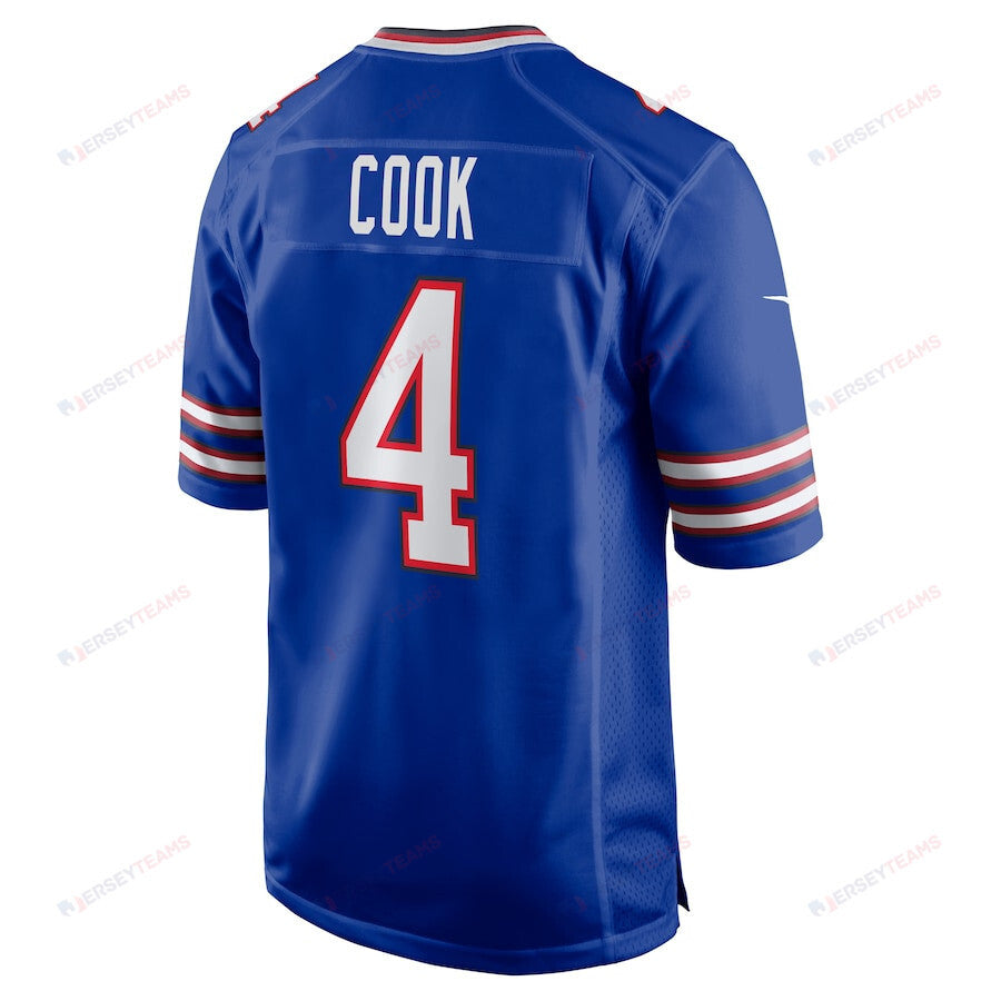 James Cook 4 Buffalo Bills Men Game Jersey - Royal