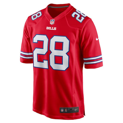 James Cook 28 Buffalo Bills Men Alternate Game Jersey - Red