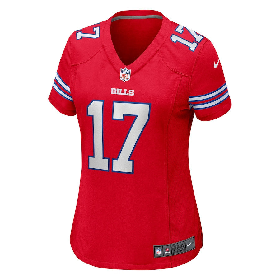 Josh Allen 17 Buffalo Bills Women Game Jersey - Red
