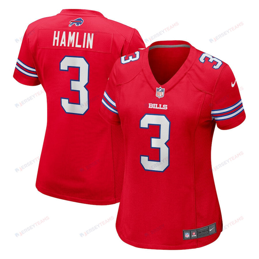 Damar Hamlin 3 Buffalo Bills Women Game Jersey - Red