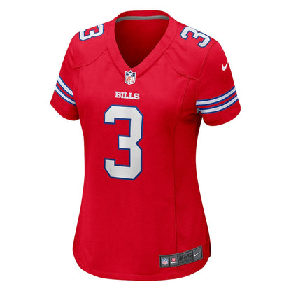 Damar Hamlin 3 Buffalo Bills Women Game Jersey - Red