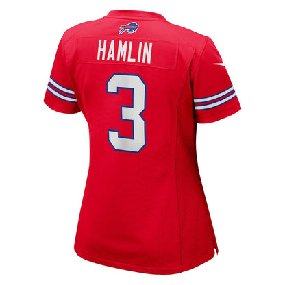 Damar Hamlin 3 Buffalo Bills Women Game Jersey - Red