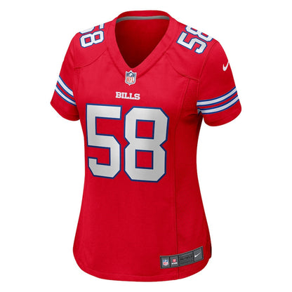 Matt Milano 58 Buffalo Bills Women Game Jersey - Red