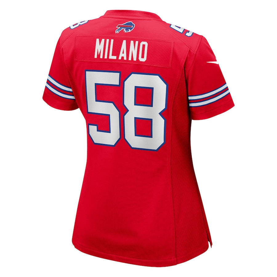 Matt Milano 58 Buffalo Bills Women Game Jersey - Red