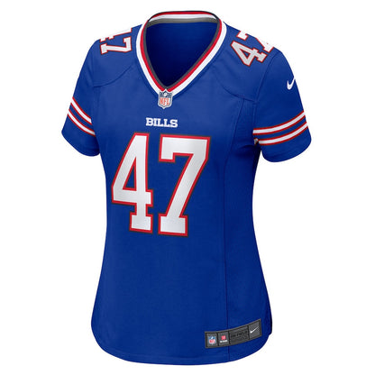 Christian Benford 47 Buffalo Bills Women Game Jersey - Royal