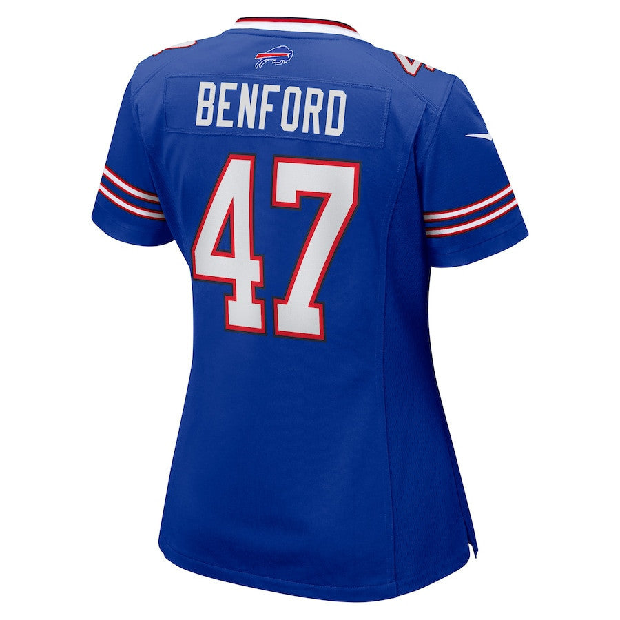 Christian Benford 47 Buffalo Bills Women Game Jersey - Royal