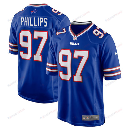 Jordan Phillips 97 Buffalo Bills Men Game Jersey - Royal