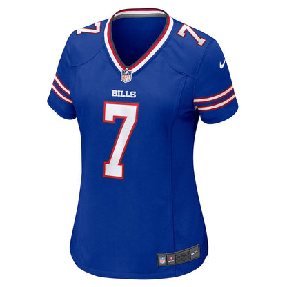 Taron Johnson 7 Buffalo Bills Women Game Jersey - Royal