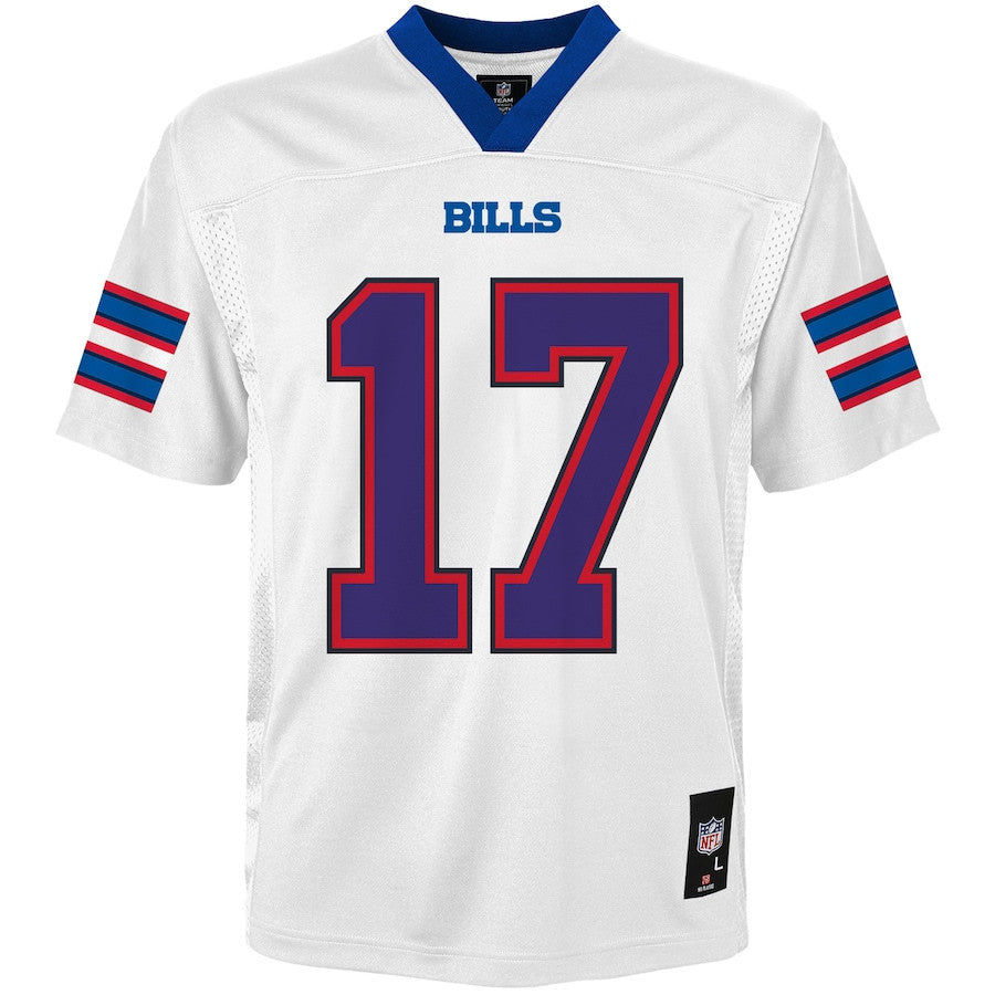 Josh Allen 17 Buffalo Bills YOUTH Jersey - White