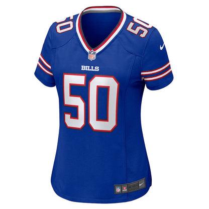 Gregory Rousseau 50 Buffalo Bills Women Game Jersey - Royal