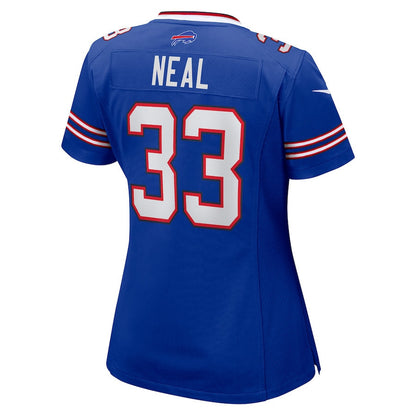 Siran Neal 33 Buffalo Bills Women Game Jersey - Royal