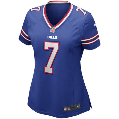 Doug Flutie 7 Buffalo Bills Women Game Retired Jersey - Royal