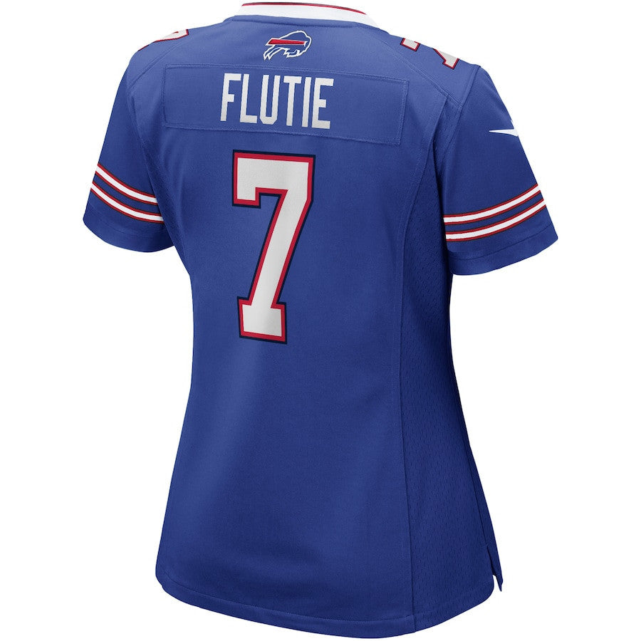 Doug Flutie 7 Buffalo Bills Women Game Retired Jersey - Royal