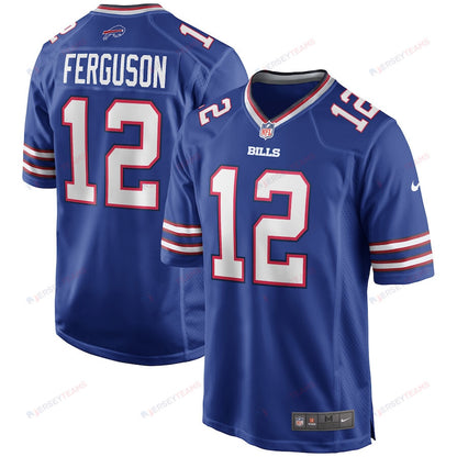 Joe Ferguson 12 Buffalo Bills Men Game Retired Jersey - Royal