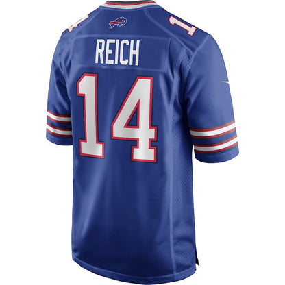 Frank Reich 14 Buffalo Bills Men Game Retired Jersey - Royal