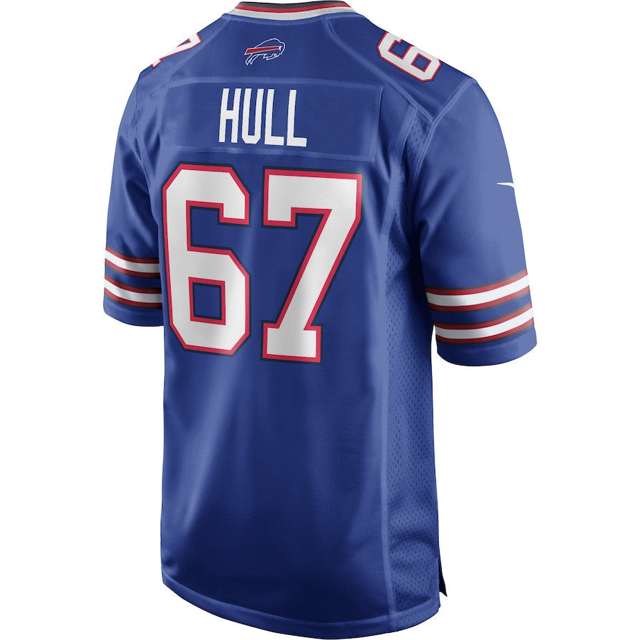 Kent Hull 67 Buffalo Bills Men Game Retired Jersey - Royal