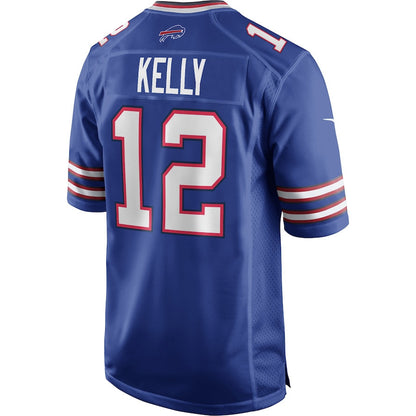 Jim Kelly 12 Buffalo Bills Men Game Retired Jersey - Royal
