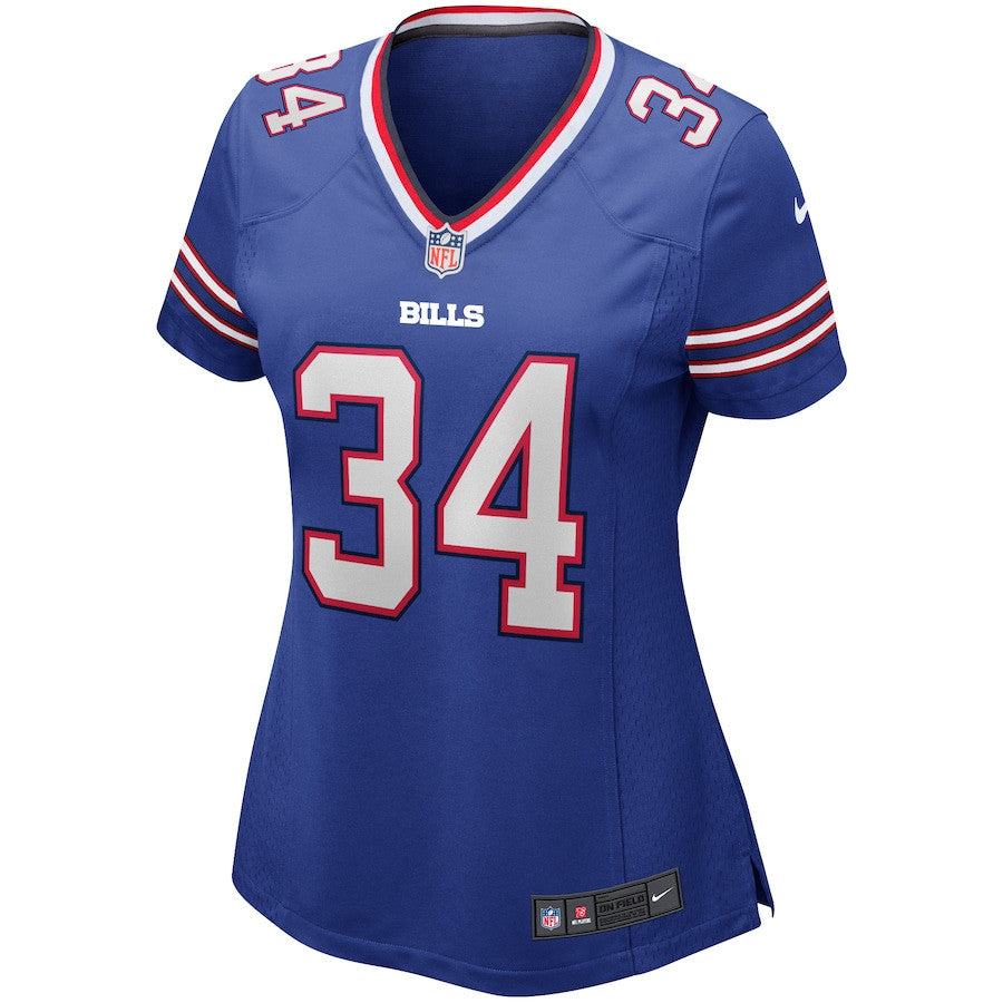 Thurman Thomas 34 Buffalo Bills Women Game Retired Jersey - Royal
