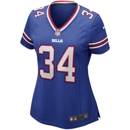 Thurman Thomas 34 Buffalo Bills Women Game Retired Jersey - Royal