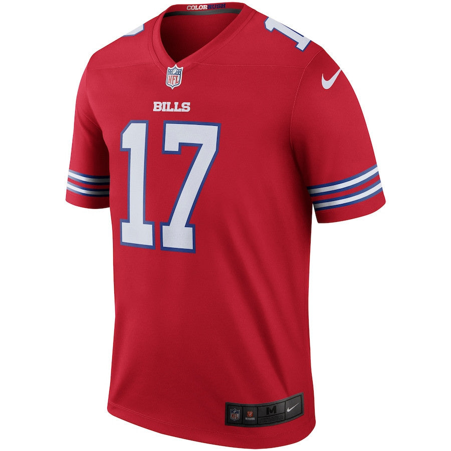 Josh Allen 17 Buffalo Bills Men Color Rush Legend Jersey - Red