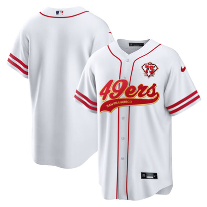 San Francisco 49ers Baseball Men Jersey - White