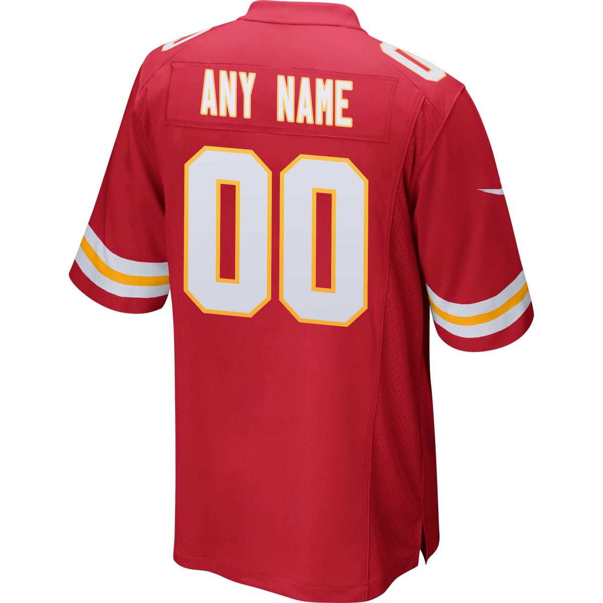 Kansas City Chiefs AFC Champions Patch Game Men Custom Jersey - Red