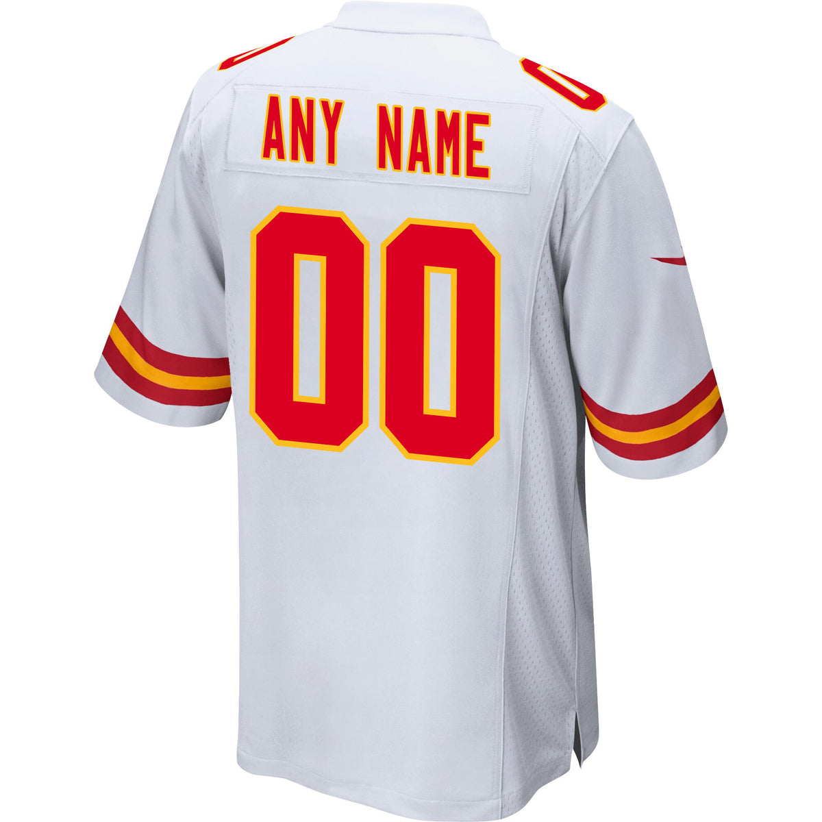 Kansas City Chiefs AFC Champions Patch Game Men Custom Jersey - White