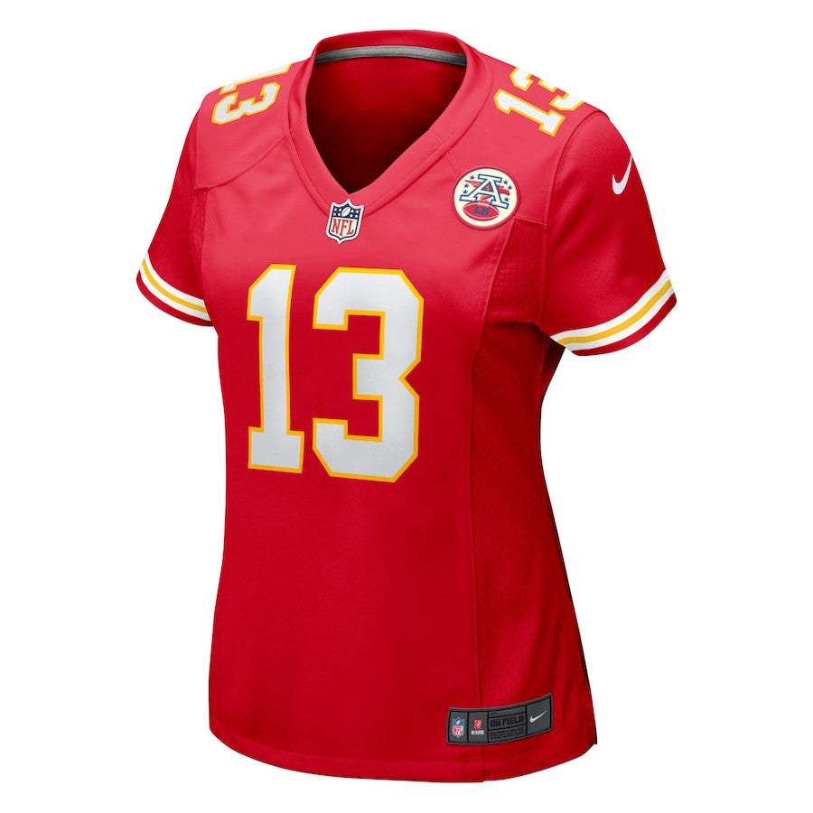 Chris Oladokun 13 Kansas City Chiefs Women Game Jersey - Red