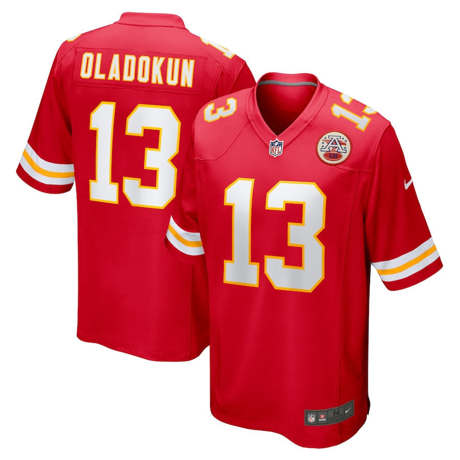 Chris Oladokun 13 Kansas City Chiefs Game Men Jersey - Red