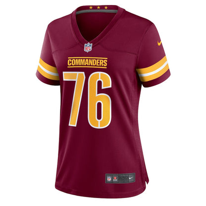 Sam Cosmi 76 Washington Commanders Women Game Jersey - Burgundy