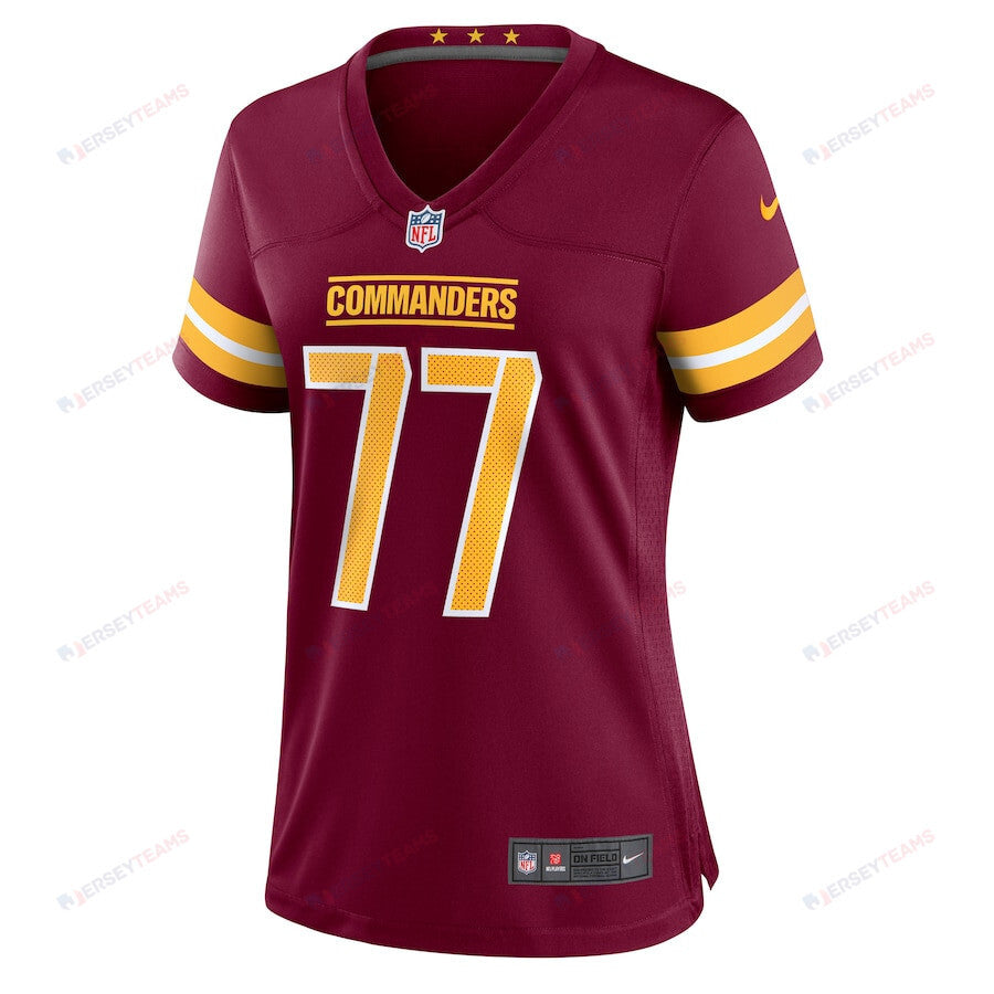 Saahdiq Charles 77 Washington Commanders Women Game Jersey - Burgundy