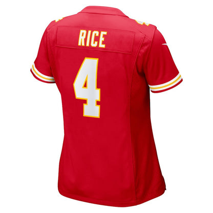 Rashee Rice 4 Kansas City Chiefs Women Game Jersey - Red