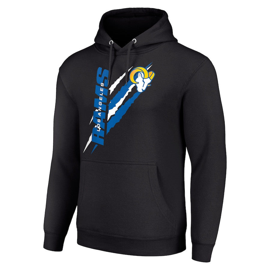 Los Angeles Rams Color Scratch Pullover Hoodie - Black