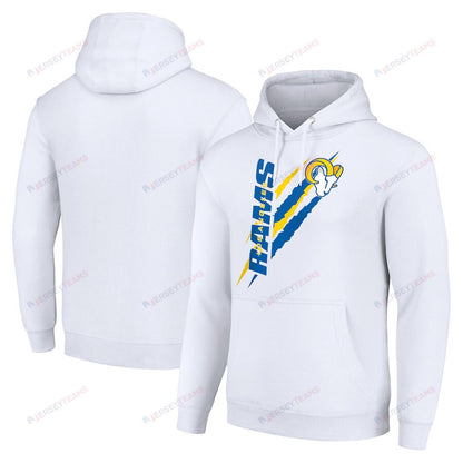 Los Angeles Rams Color Scratch Pullover Hoodie - White